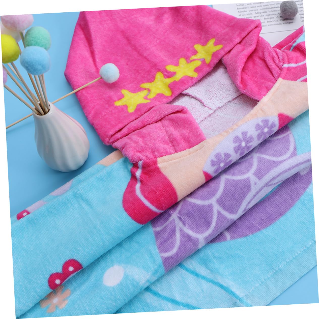 PACKOVE badehandtuch Kinder badehandtücher Kinder Babyhandtücher aus Baumwolle Strandtuch mit Kapuze für Babys Kapuzenumhang Badetuch Kleinkinder Bademantel Babyhandtuch mit Kapuze mit Hut