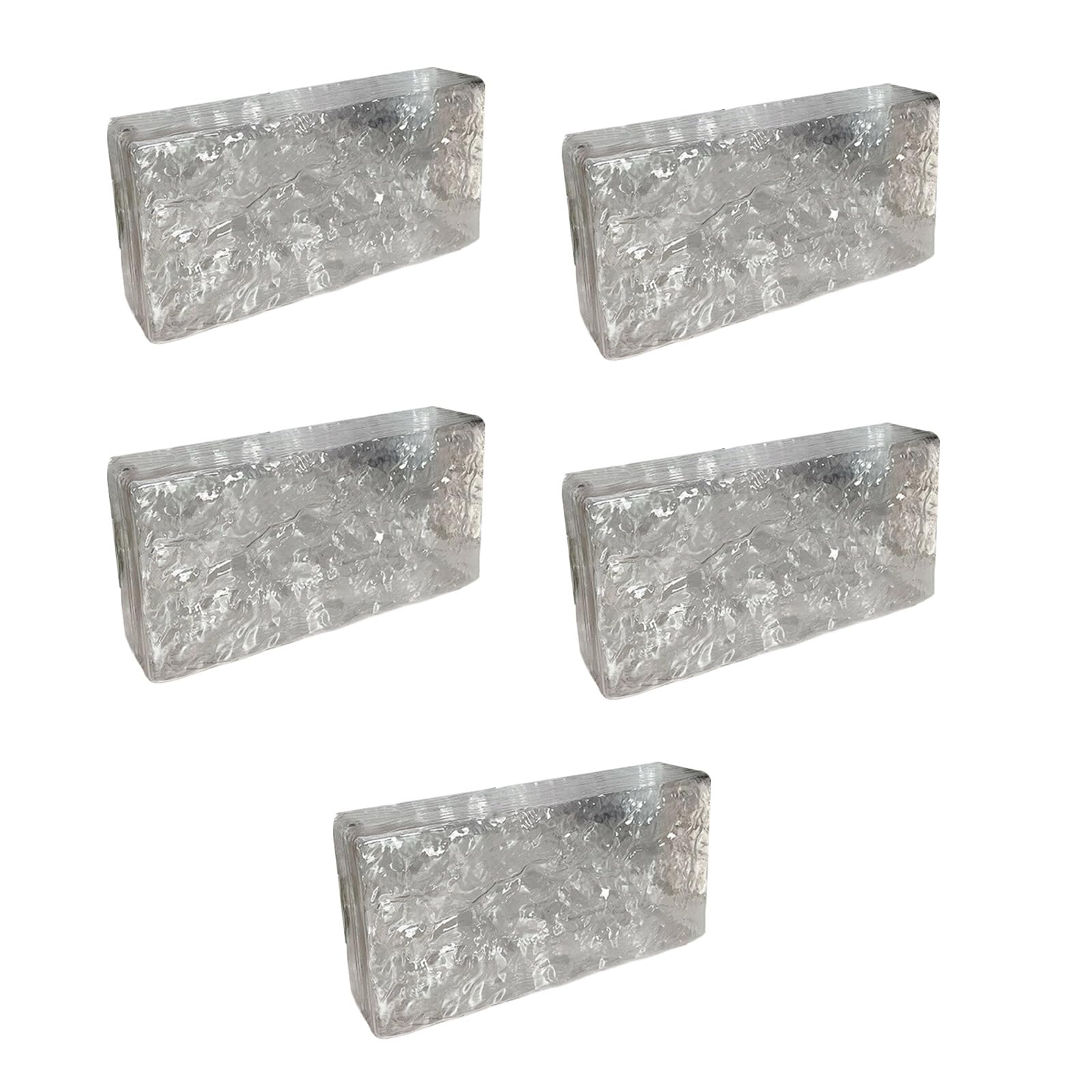 Osniyaw White Interlocking Acrylic Crystal Wall Unit, Pack Of 5, For Versatile Room Divider And Celebration Backgrounds, Modularised Party Background Tiles
