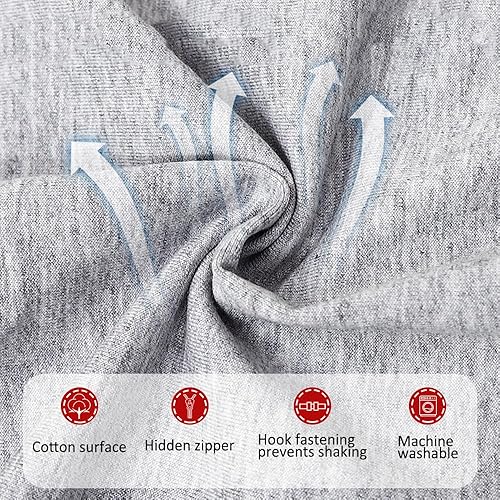 Miniatura 4 de Pantalones de catéter para hombres y mujeres, pantalones con soporte para bolsa de pierna de orina con bolsillos dobles con cremallera para dos