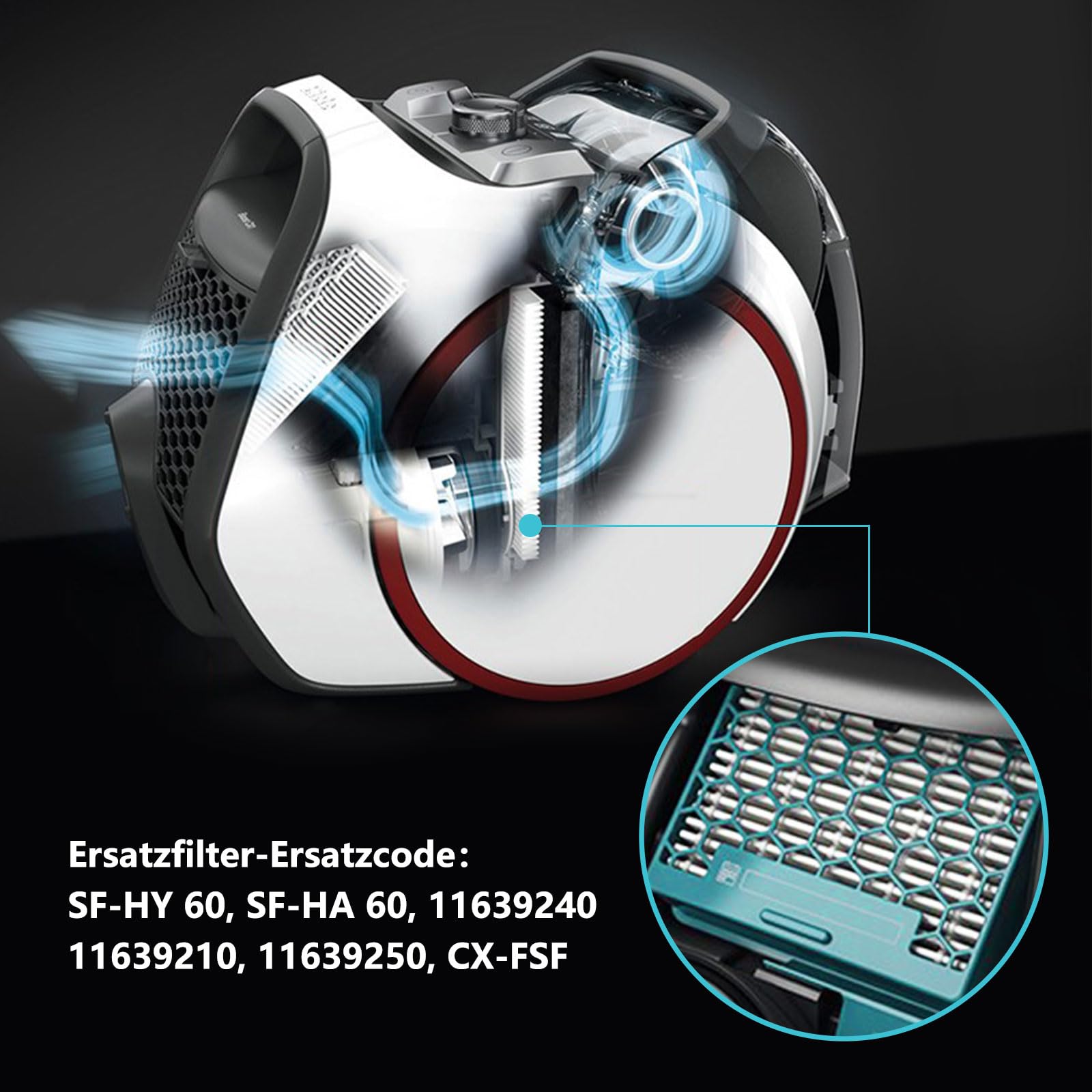 CX1 Filtersets Compatibel Met Miele Boost CX1 - HEPA Filters SF-HY 60 SF-HA 60