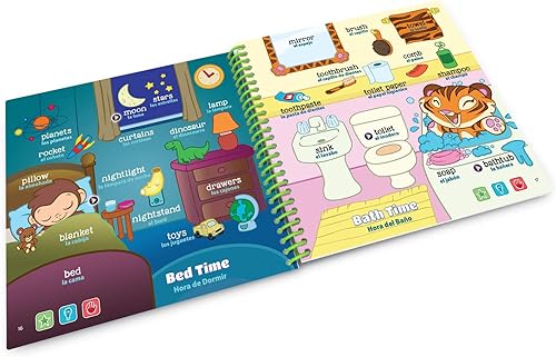 Miniatura 4 de LeapFrog - Libro de actividades Learning Friends para LeapStart  200 Words in English & Español