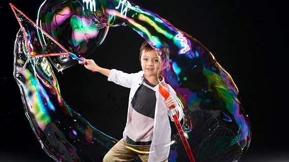Uncle Bubble Giant Bubble Wand Sword, 2-Pack with Solution for Kids