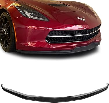 [GT-Speed] Compatible/Replacement for PU Front Bumper Lip, 2014-2019 Chevy Corvette C7 Only STG 1