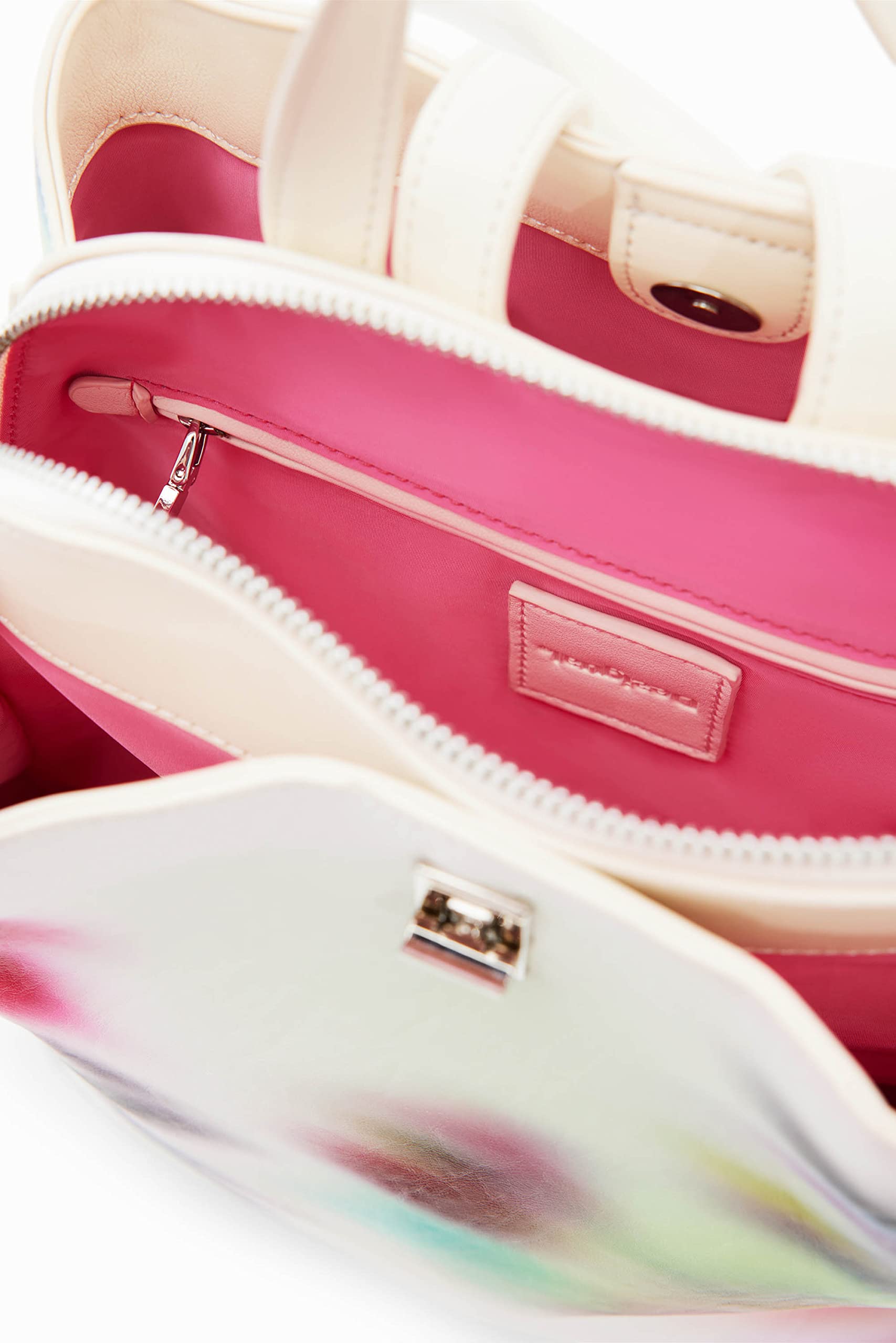 Desigual - Mochila de poliuretano para mujer