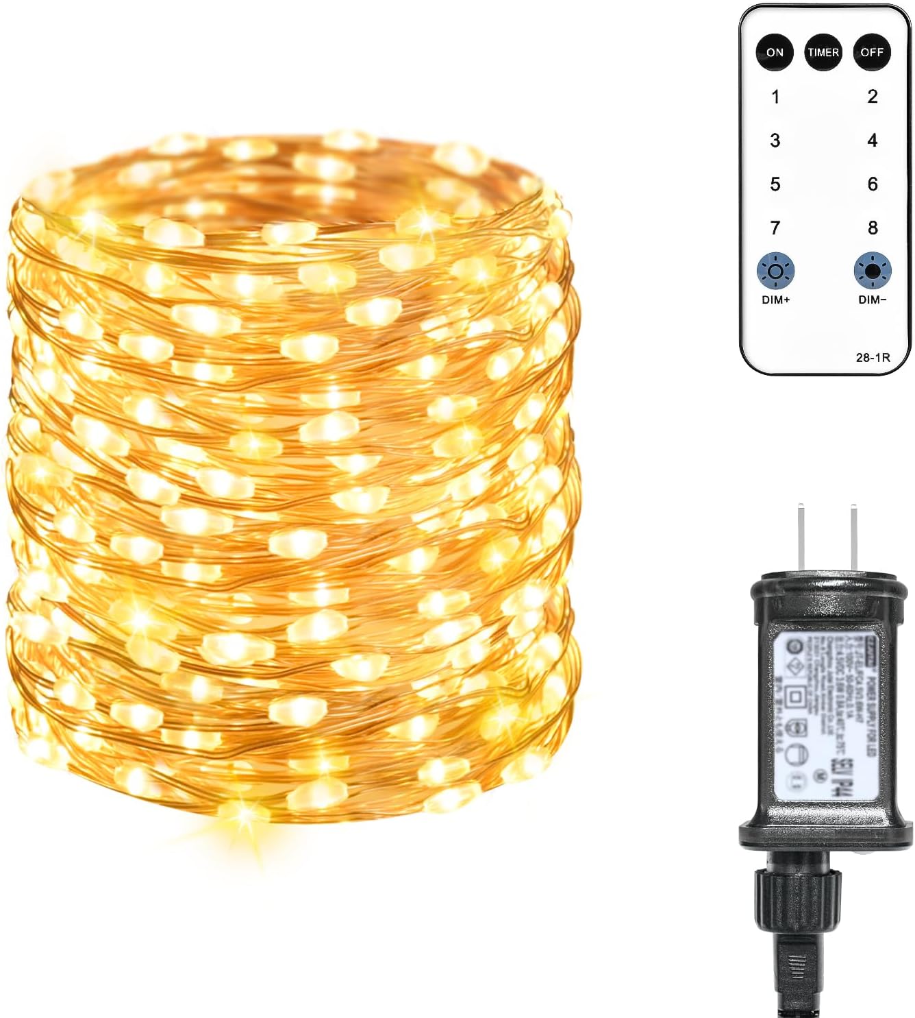 Amazon.co.jp: LEDイルミネーションライト ストリングライト 銅線【20M (200LED)】電池式 電飾 防水 クリスマス ...