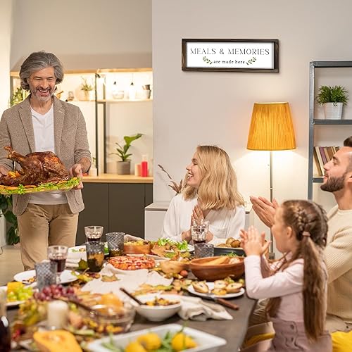 Miniatura 5 de Kercan Decoración de pared de cocina, letrero de comida y recuerdos están hechos aquí, letreros de cocina de madera rústica, decoración de pared de