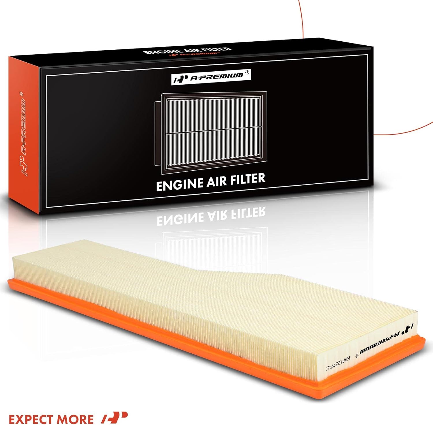 A-Premium 2Pcs Engine Air Filter Compatible with Porsche 911 1999-2008, Replace# 99711013200