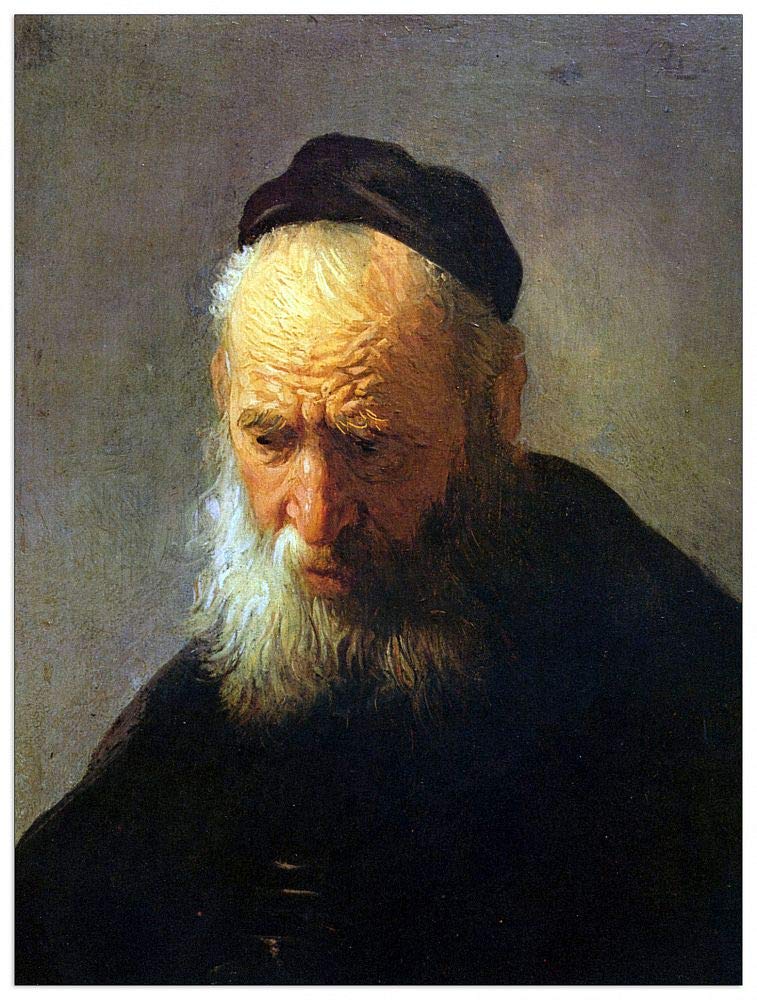 Portrait de père Rembrandt ArtPlaza tableau en bois MDF multicolore 60x80 cm