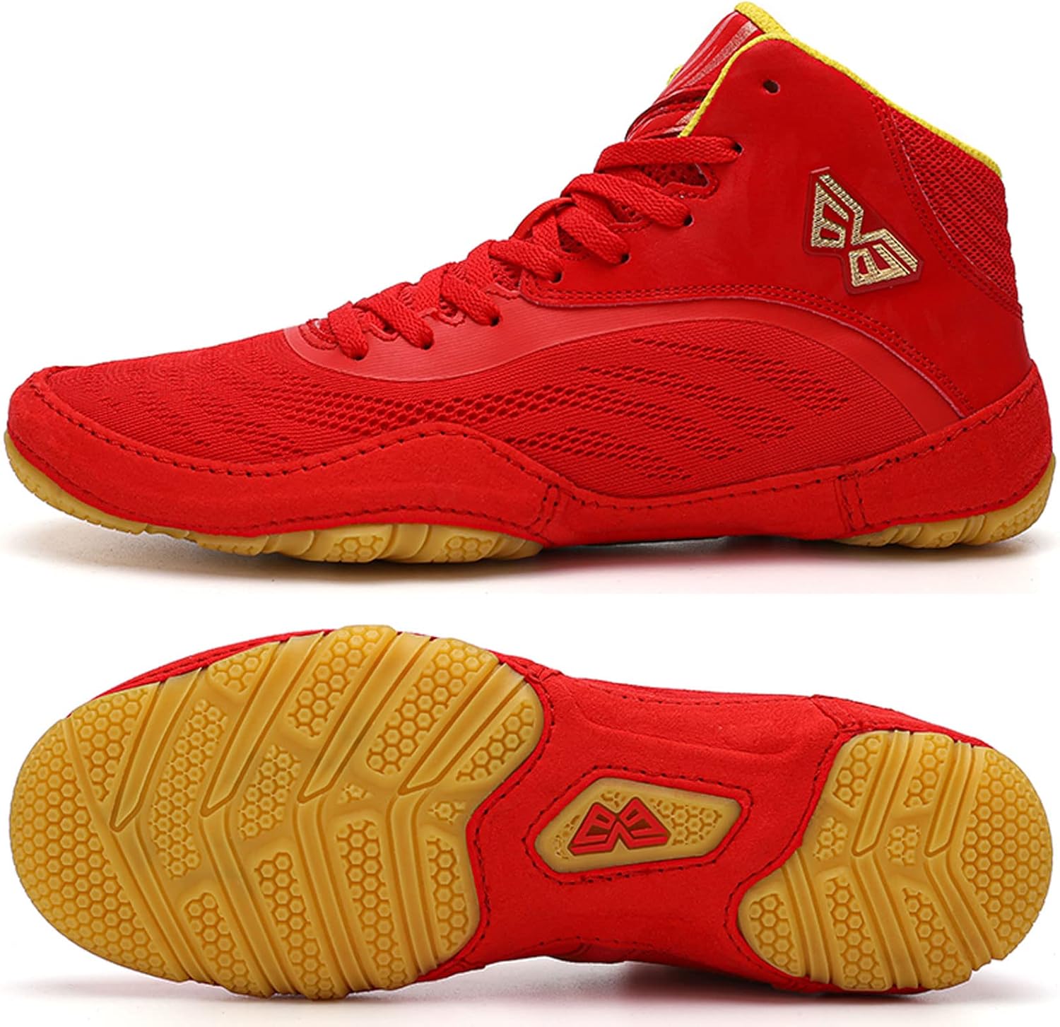 ZXLLO Boxing/Wrestling Shoes For Mens,Aldult Boxing Footwear Nonslip