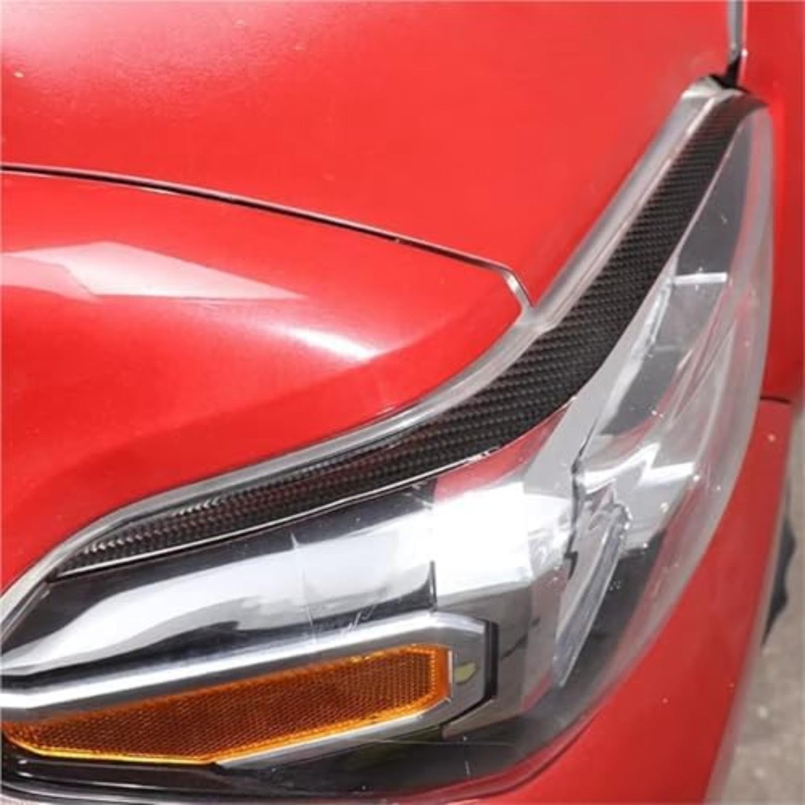 Reflektor brwi, dla TOYOTA, dla Tacoma 2015-2020 reflektory samochodowe brwi powieki pokrywa główka rzęs naklejki na lampę Lampa samochodowa do brwi Lampa samochodowa do brwi