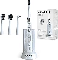 Vista 11 de Sonic-FX Solo - Cepillo de dientes eléctrico, 3 modos de cepillado, con temporizador automático inteligente, incluye 2 cabezales de cepillo
