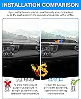 Vista 3 de Cartist Ajuste personalizado para alfombrilla de salpicadero Toyota RAV4 2013-2018 Accesorios Funda de salpicadero de ante antideslizante Protector