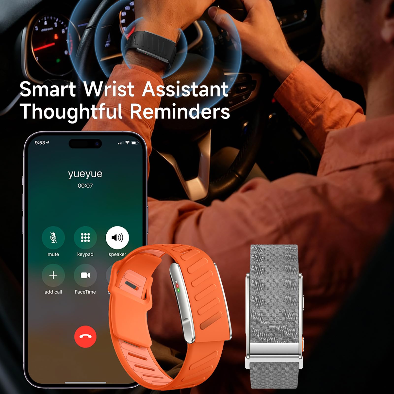 Aktivitätstracker Fitness Tracker ohne Display Fitness Armband Pulsmesser | Blutdruck Herzfrequenzmesser HRV SpO2 Schrittzähler 120+ Sportmodi Schlaftracker Smart Band Zwei Armbänder Kein Abo