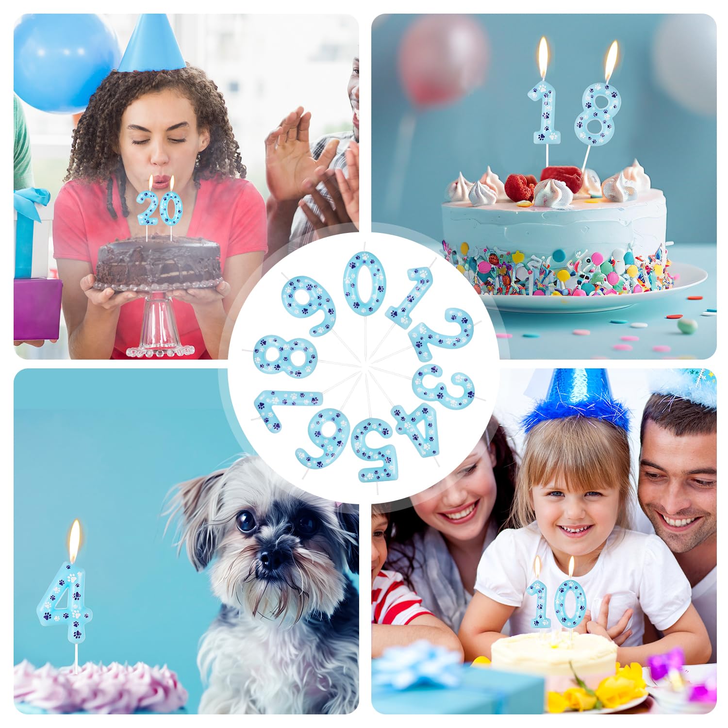 Candele con numero di giraffa, 1 candela di compleanno, candela marrone numero 1 per torta, decorazioni per torte a tema animali della giungla, decorazioni per feste di primo compleanno per ragazze e