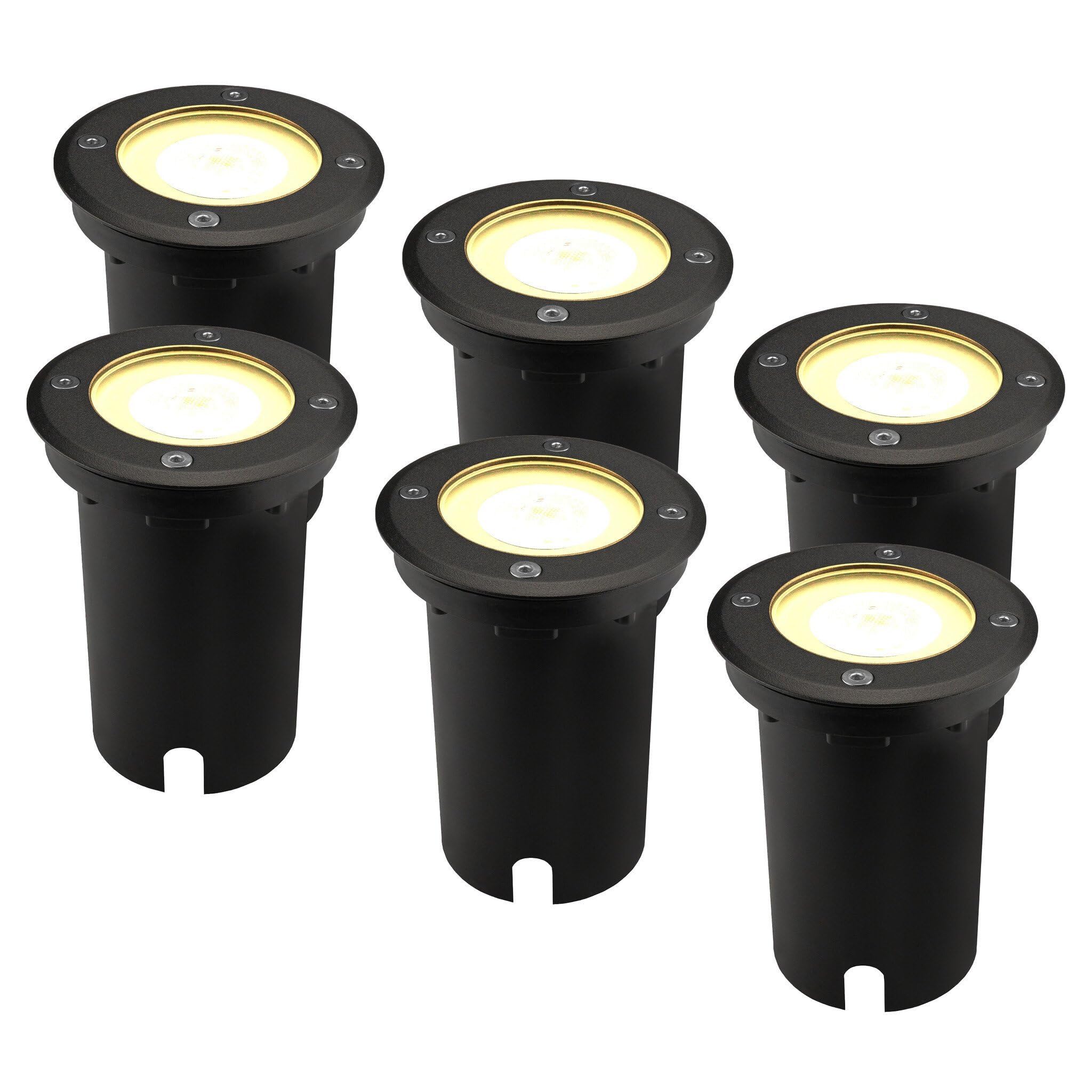 Ledvion 6 Pack LED Outdoor Ground Light IP67 3W 230V 345Lm 2700K GU10 โ image 1