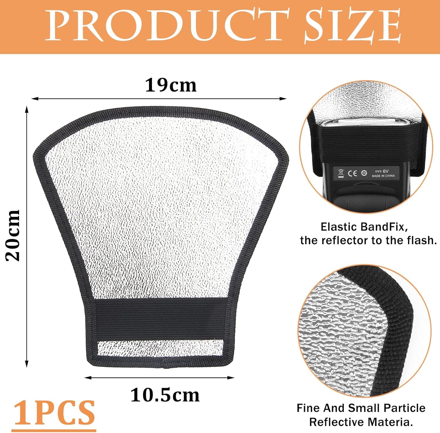 2 Pezzi Diffusore Flash, Flash Diffusore Argento Riflettore, Universale Diffusori Piccolo Portatile Speedlight Softbox Riflettore, Accessoires pour Appareils Photo
