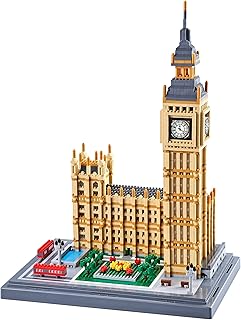 Big Ben Architecture Model Building Block Sets, World Famous Landmark Series Building Toys, Bricks Toy -with 6473 pcs+ Micro Mini Blocks, Ideal Gifts for Kids & Adults