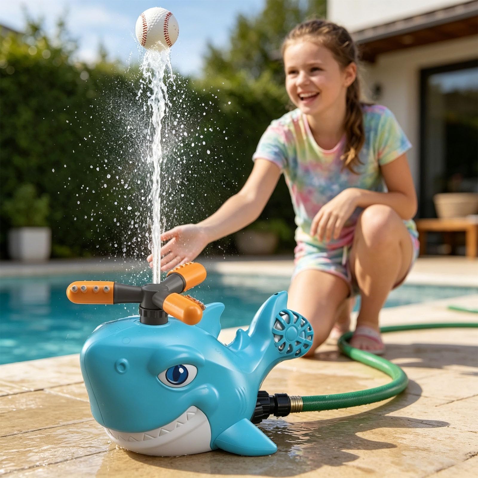 da Gioco all ' Aperto in ABS a Forma con Spruzzi d ' Acqua, per attività in Spiaggia per Famiglie, Giochi Acquatici
