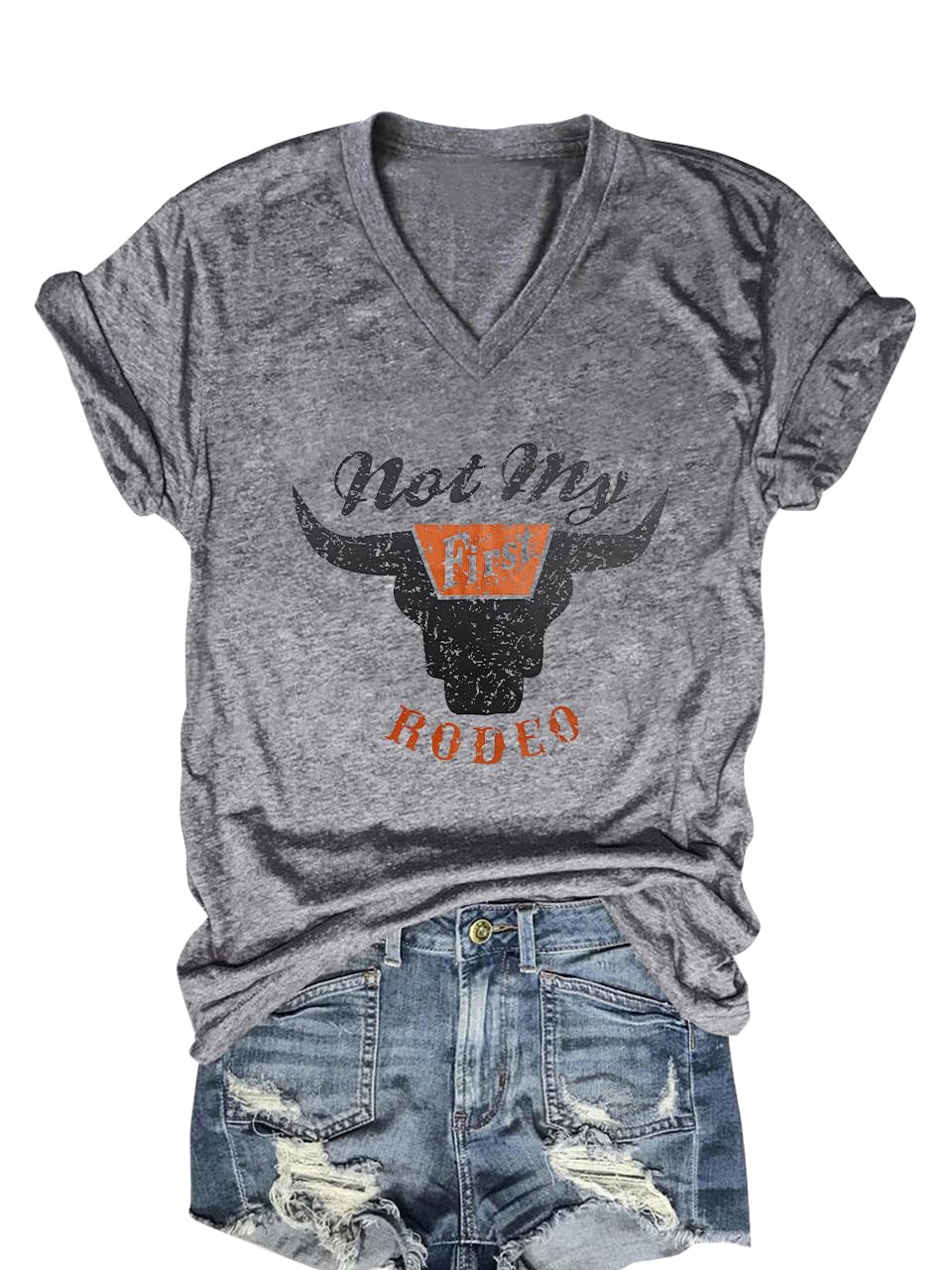 Women Coconut Tree T Shirt V Neck Short Beach Short Sleeve Shirts