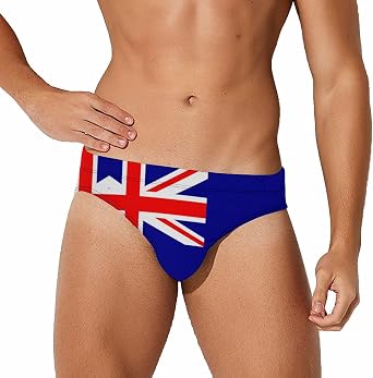 Sexy Swim Brief Bikini National Flag Beach Bathing Suit Athletic Swimwear Briefs Sports