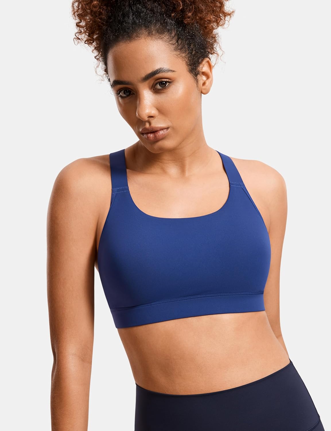 SYROKAN Power On Y Back Sports Bra for Women High Impact Adjustable Padded Wireless Bras - Image 2