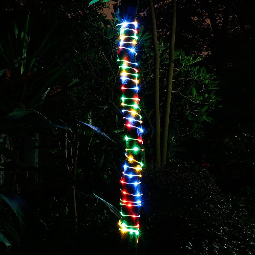 IMAGE Rope Lights Indoor Outdoor String Lights Waterproof, 78.7FT 20M 8 Modes 200 LEDs Fairy Lights for Indoor Outdoor Garden Patio Party Xmas Decoration-Multi Color