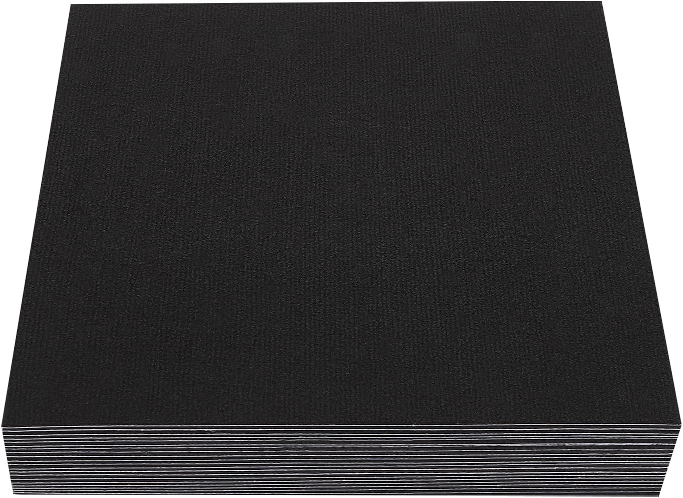 Carpet Tiles, 20PCS Heavy Duty Carpet Squares, 20" x 20" Carpet Flooring with Adhesive Stickers, Washable Commercial Carpet Tiles with Non-Slip Bitumen Backing, for Home Office Hotel (Black)