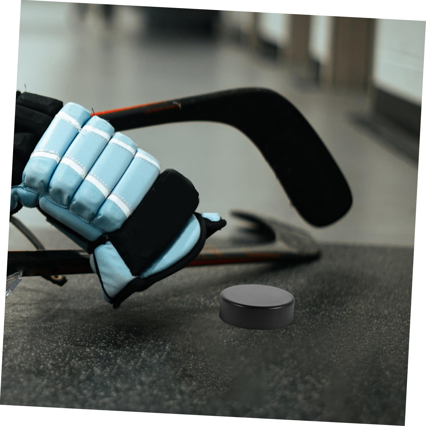 Abaodam Ensemble de Palets de Hockey PU Noirs pour Entraînement, 20 Pièces