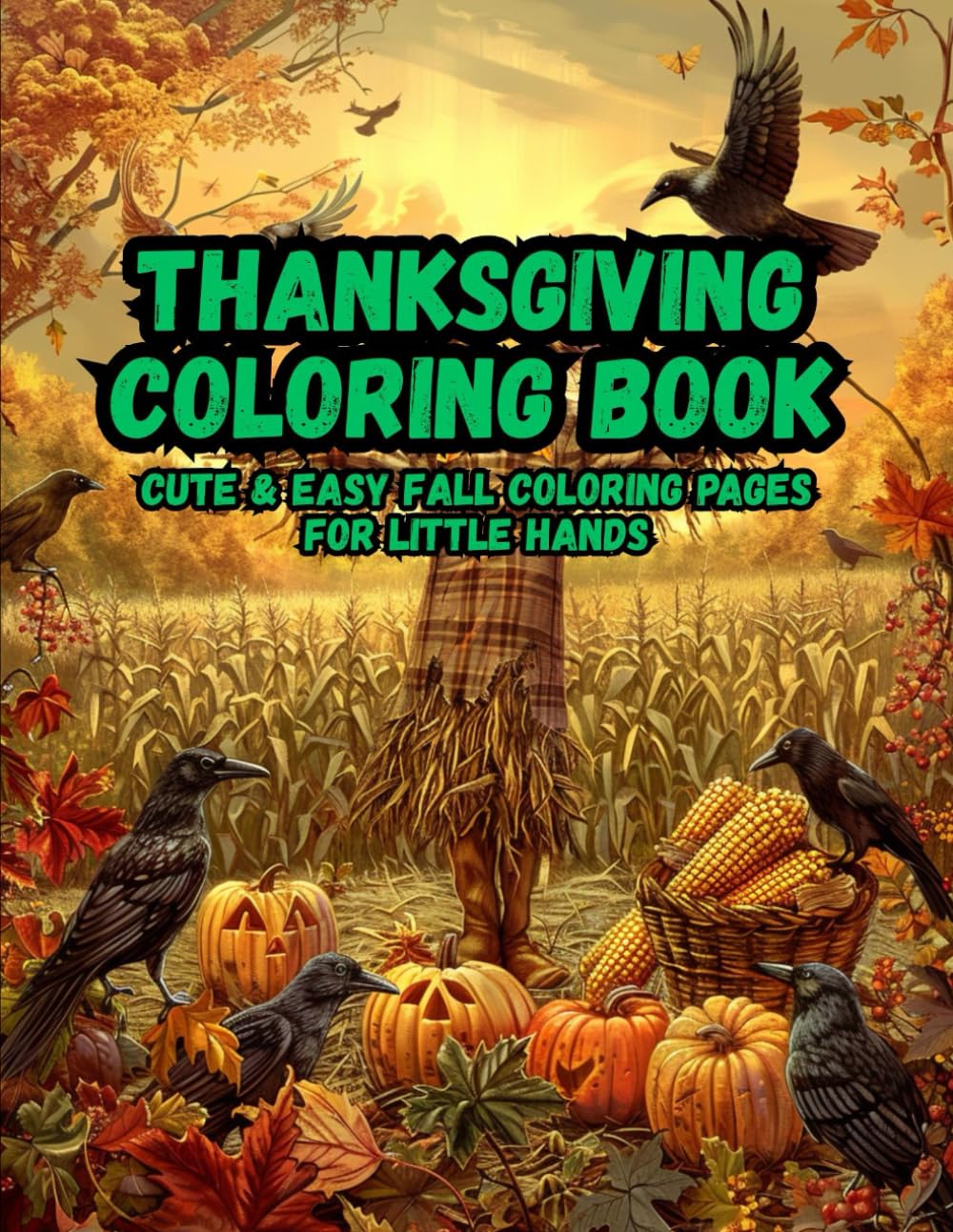 Thanksgiving Coloring Book: Premium Fall Activity Book for Creativity & Focus| Adorable Holiday Coloring Pages