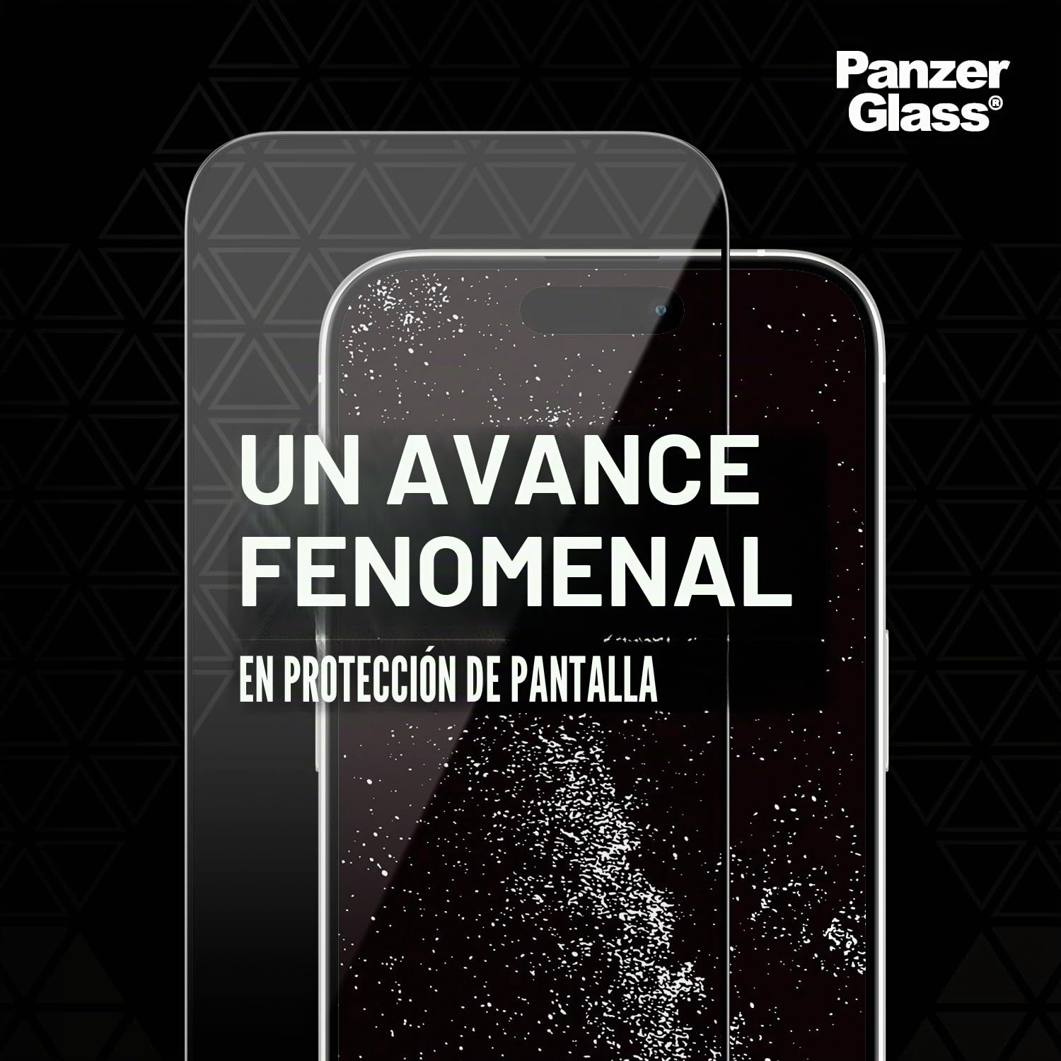 Protección de Pantalla de Cerámica PanzerGlass™ para iPhone 15 Pro - Protección de Pantalla 5 Veces Más Fuerte, Cristal Ohara con Fuerza Astronómica, Instalación Fácil