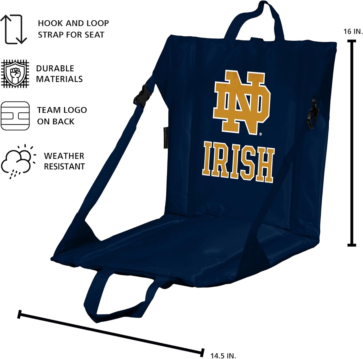 Logo Brands Officially Licensed NCAA Unisex Stadium Seat, One Size, Team Color