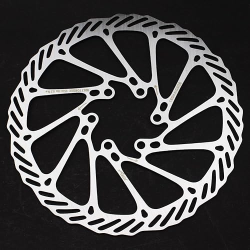 Miniatura 10 de CYSKY - Rotor de freno de disco de 6.299 in, 2 paquetes con 12 tornillos, rotor de freno de disco de acero inoxidable para la mayoría de bicicletas,