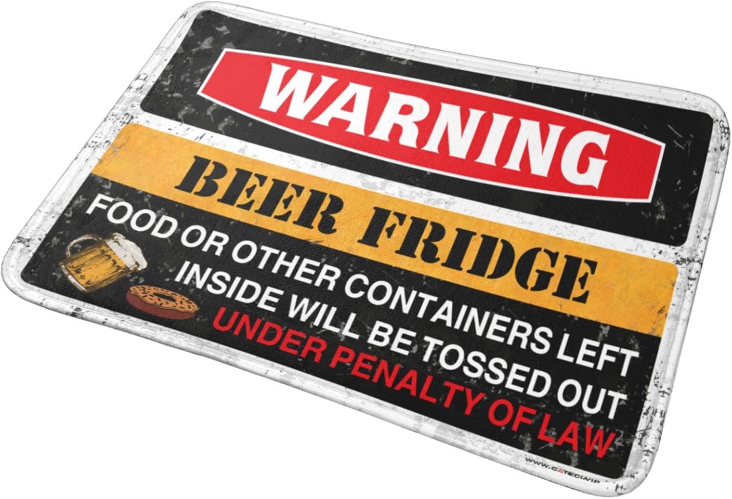 Fall Door Mats for Outside Entry Warning Beer Fridges Rug Fall Outdoor Mats for Front Door Lake House Decor(40X60CM)