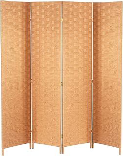30+ Light Bedroom Ideas For Airy Open Spaces 130 Wood Mesh Woven Design 4 Panel Folding Wooden Screen Room Divider