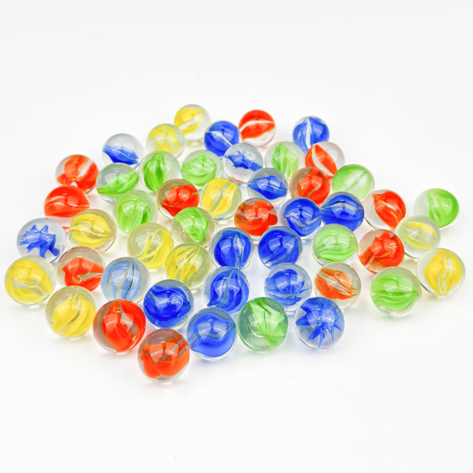 150 sfere di vetro multicolore per la decorazione di giocattoli, giochi, pesci, piante, diametro 16 mm