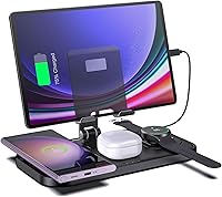 Vista 1 de Wireless Charger for Samsung, 4 in 1 Charging Station for Samsung, Foldable Charging Stand for Galaxy S25 Ultra/S24/S23/Z Fold 7/Flip7/Note