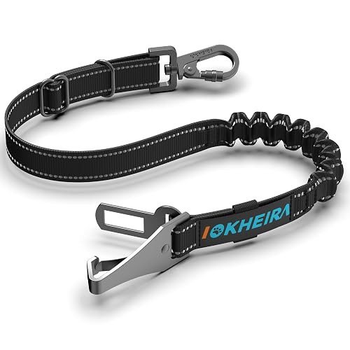 IOKHEIRA Hunde Sicherheitsgurt fürs Auto, einstellbar