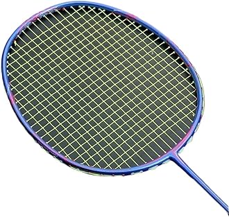 Professional Super Light 8U 62-67g Carbon Fiber Badminton Rackets Strungs Training Raquet 22-30 LBS