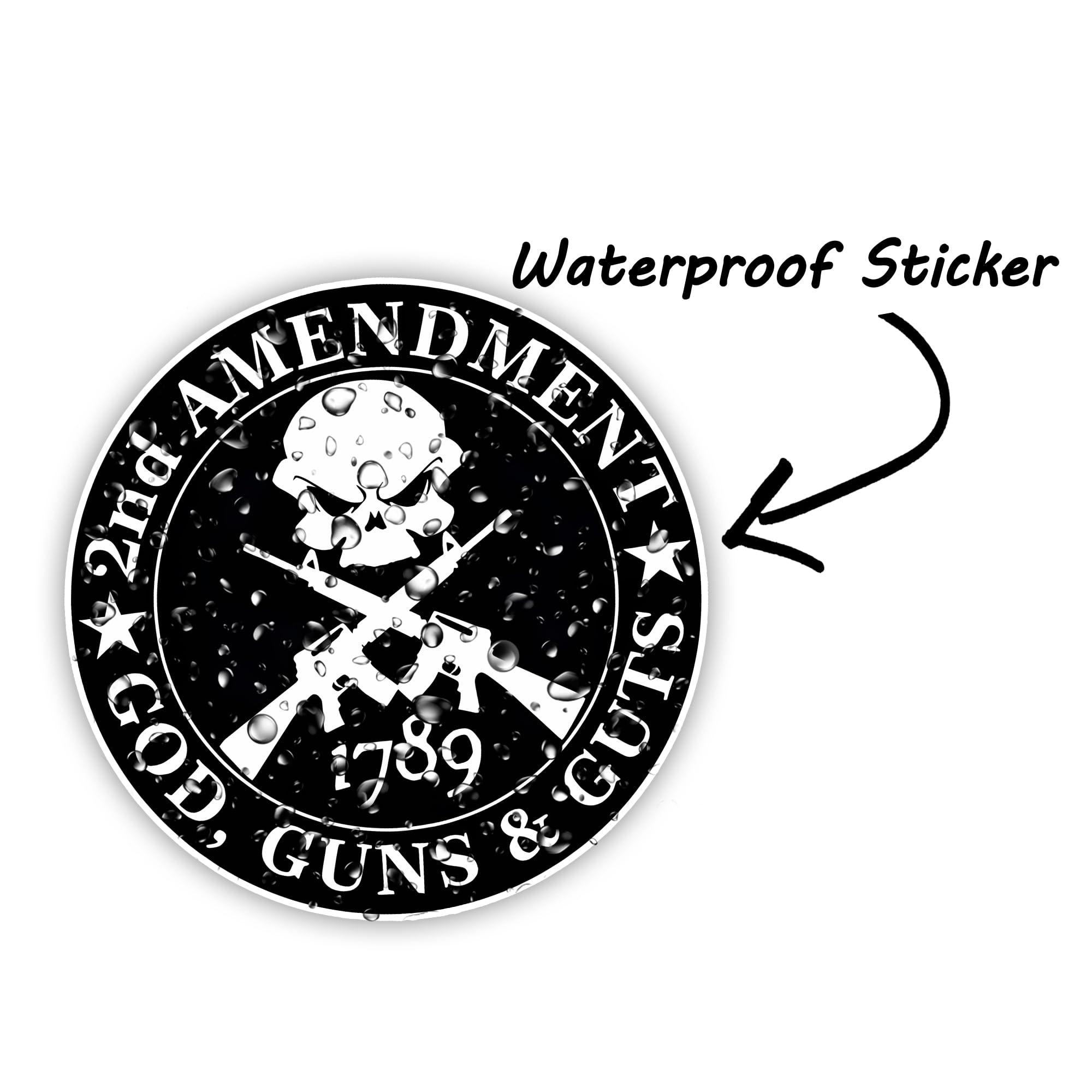 Grunt Style Sticker Round 
