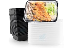 Fit Meal Prep Containers - 24 Oz Rectangle Meal Prep Containers with Lids