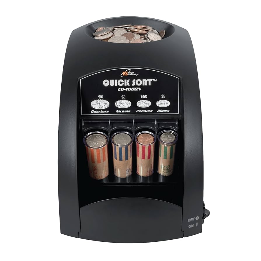 その他 ELECTRINIC COIN SORTER Royal Sovereign Electric Coin Sorter, Anti-Jam, Coin Wrapper