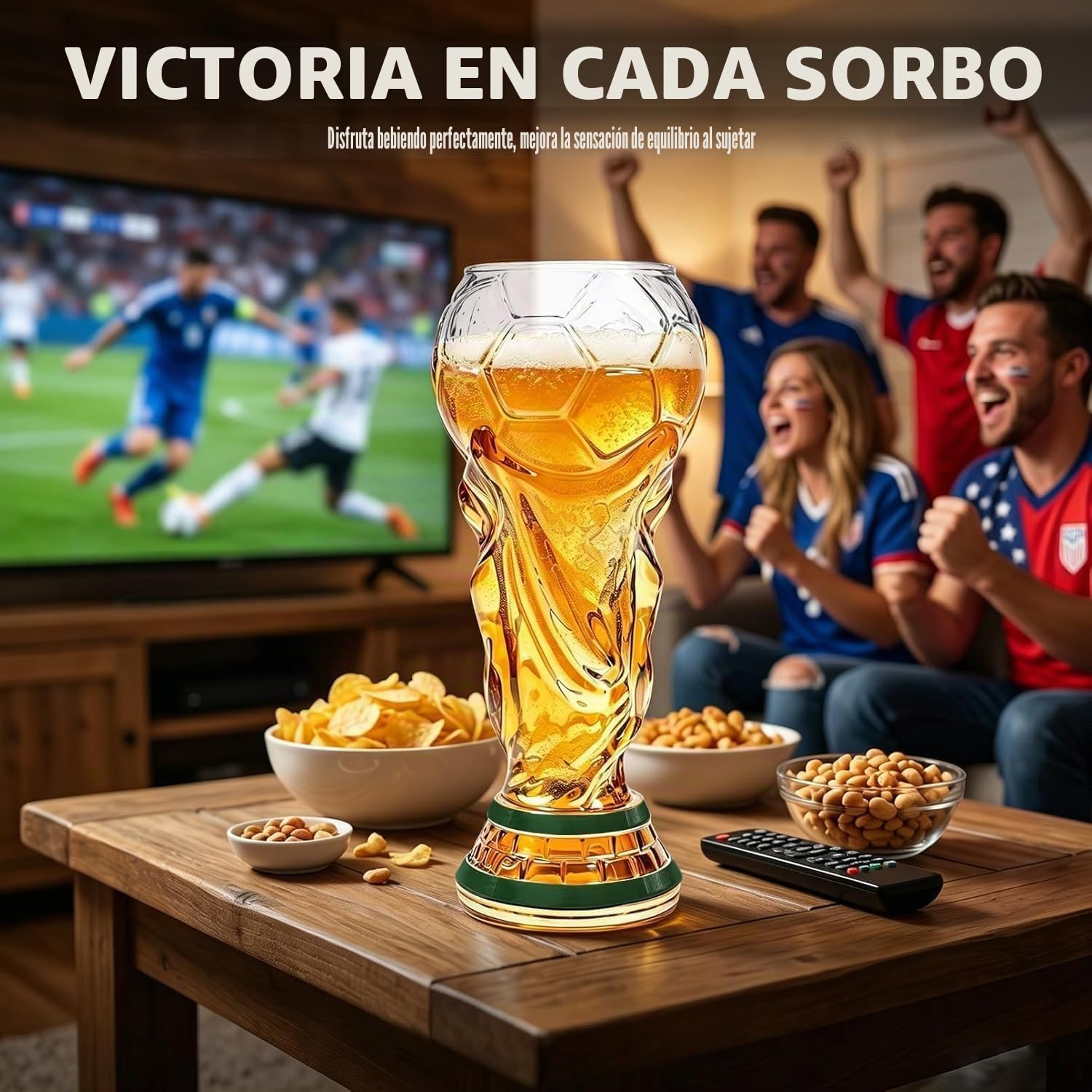 Vasos de cerveza de la Copa del Mundo 2026, vaso de cerveza estilo trofeo para la Copa del Mundo 2026, vaso de pinta con diseño de trofeo, regalo para padres, hombres, fanáticos del fútbol