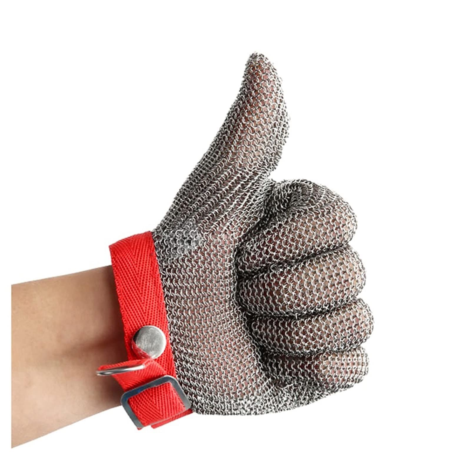 Gants de Travail Gant Résistant À Couper, Gant Métallique en Métal en Acier Inoxydable, Gant De Coupe De Cuisine De Sécurité, Confort Ambidextre(1 Piece/S)
