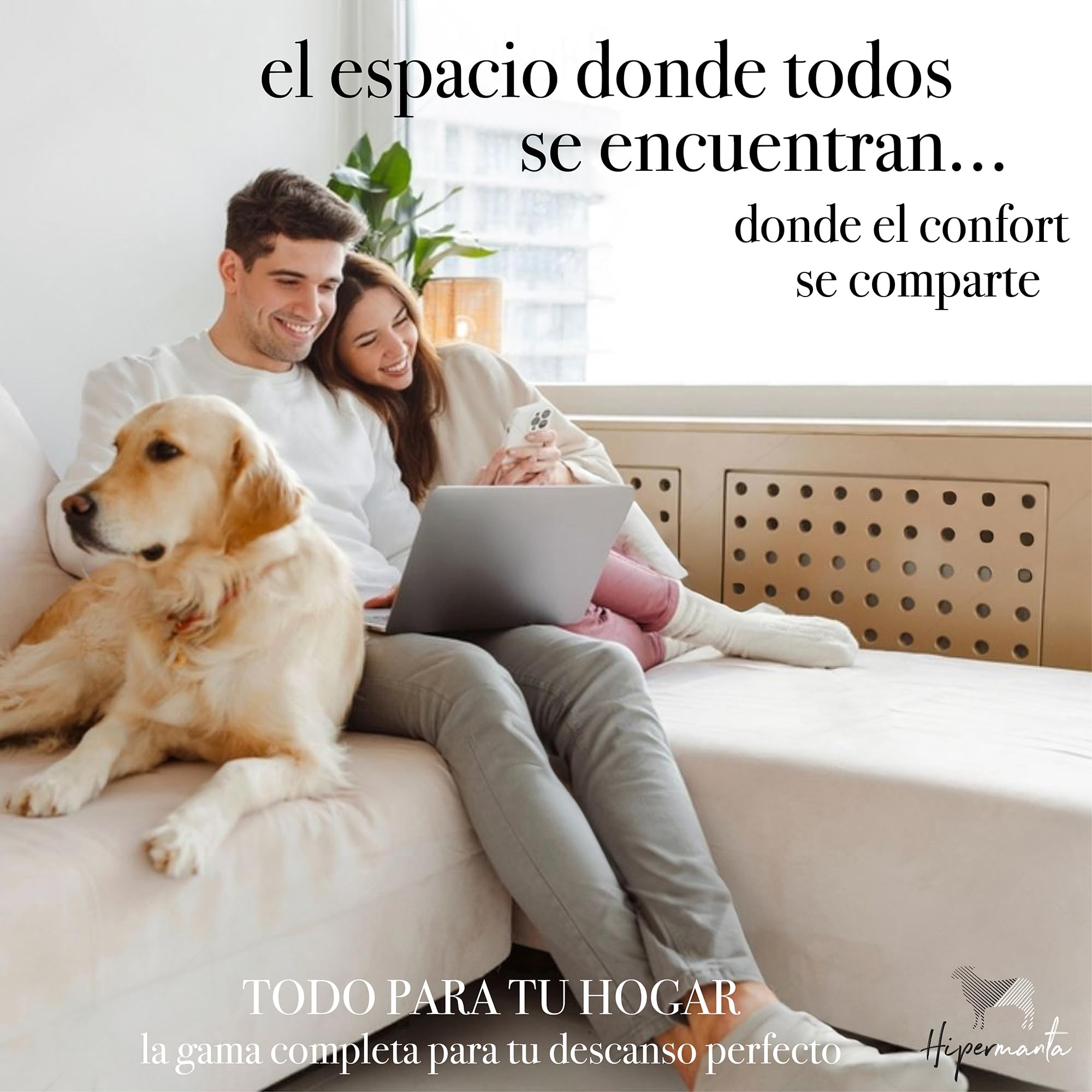 Salva Sofa Chaise Longue. Protector de Sofa Acolchado. Funda Cubre Sofa Mascotas Perros Gatos. Protector Sofa Cuadros.Color Marfil. Lado Izquierdo Visto de Frente 240 cm