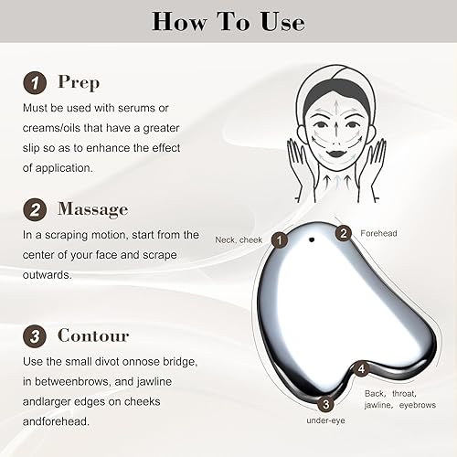 Miniatura 9 de FSwsawX Terahertz Stone Gua sha herramienta facial, cryo gua sha, tablero natural de terahercios Gua sha para terapia de spa tratamiento de punto de