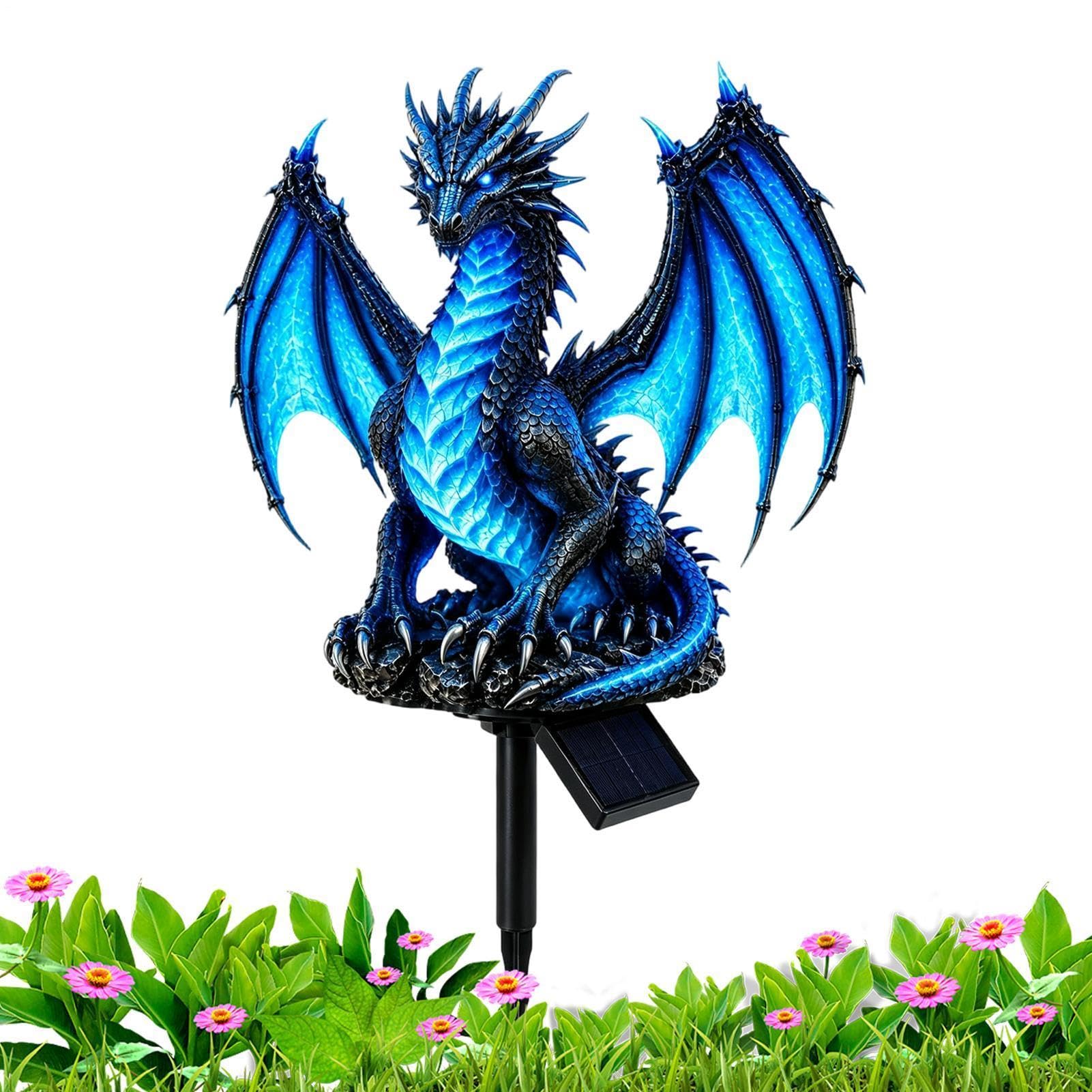 da Giardino Decorazione per Giardino Impermeabile Drago Gotico Fantasy