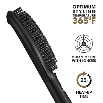 ghd Glide & Rise Hot Air Hair Brushes - Volumizing, Straightening & Smoothing Brushes with 365 Degree Safe Styling and Auto Sleep Mode