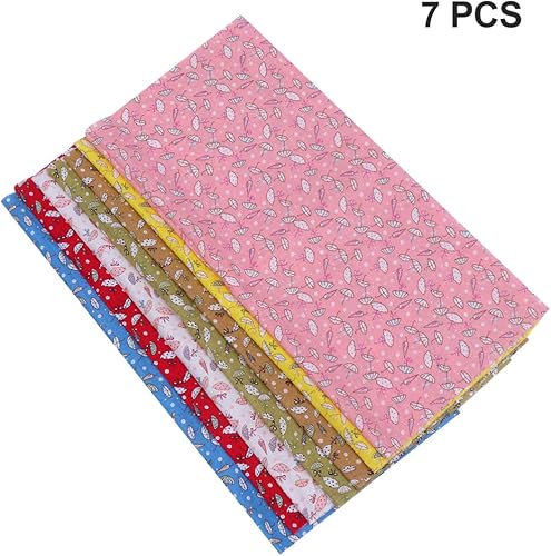 Miniatura 4 de Juego de 7 piezas DIY hecho a mano de franela de algodón grueso cuartos de tela cuadrados Gingham edredón DIY costura patchwork paquetes acolchado