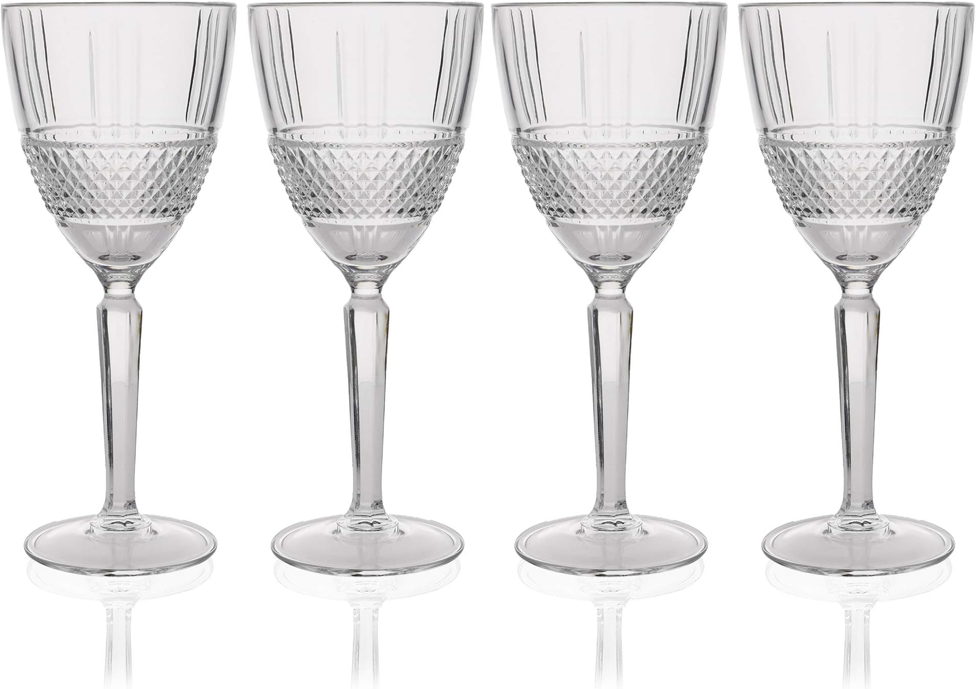 RCR Crystal Trix White Wine Glasses 180ml (6oz) Set of 6 Amazon