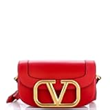 Pre-Loved Supervee Crossbody Bag Leather Medium, Red